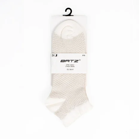 BATZ 2 pairs of Grace (ecru/ecru) socks