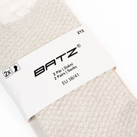 BATZ 2 pairs of Grace (ecru/ecru) socks