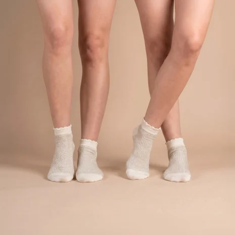 BATZ 2 pairs of Grace (ecru/ecru) socks