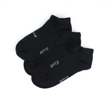 BATZ 3 páry One size (černá/černá/černá) kotníkové ponožky