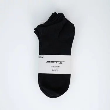 BATZ 3 páry One size (černá/černá/černá) kotníkové ponožky