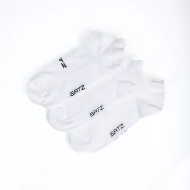 BATZ 3 páry One size (bílá/bílá/bílá) kotníkové ponožky