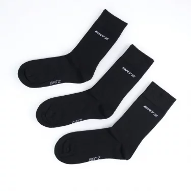 BATZ 3 páry Pánské (black/black/black) klasické ponožky