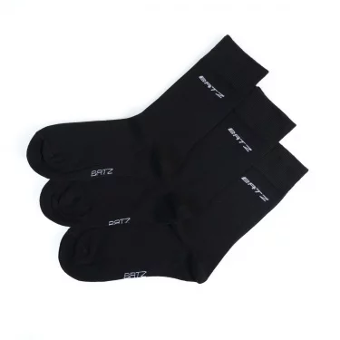 BATZ 3 páry Pánské (black/black/black) klasické ponožky