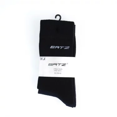 BATZ 3 páry Pánské (black/black/black) klasické ponožky
