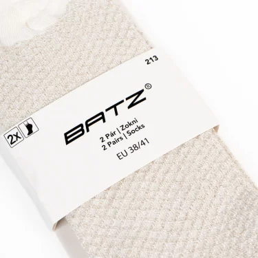 BATZ 2 pairs of Grace (ecru/ecru) socks