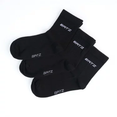 BATZ 3 páry Unisex (black/black/black) crew ponožek