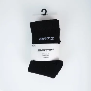 BATZ 3 páry Unisex (black/black/black) crew ponožek