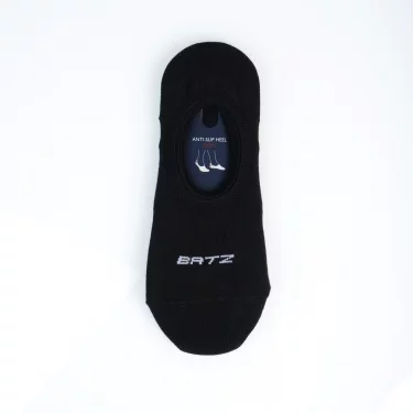 BATZ 3 páry Unisex (black/black/black) neviditelné ponožky