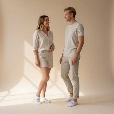 BATZ 3 páry Unisex (bílá/bílá/bílá) neviditelné ponožky