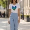 BATZ X VIKTORIAVARGA Peacock LOVE t-shirt